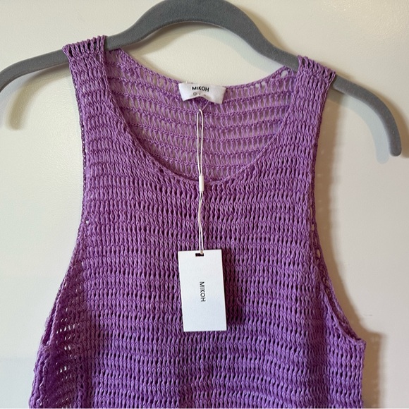 Mikoh Ulupua Crochet Coverup Dress in Purple NWT - Picture 3 of 6